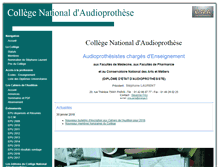 Tablet Screenshot of college-nat-audio.fr